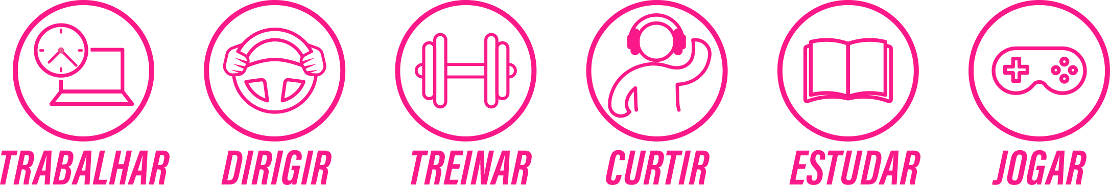 Bora energizar ajuda a: trabalhar, dirigir, treinar, curtir, estudar, jogar